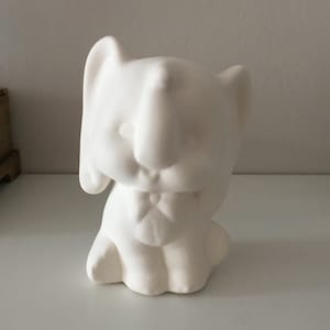 Elefante sin terminar, estatuilla de elefante, elefante de cerámica, listo para pintar, bisque de cerámica, proyecto de bricolaje, regalo para niños, idea de regalo de cumpleaños