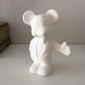 Mickey Mouse Figure, Minnie Mouse, Walt Disney Characters, Animation Heroes, Ceramic Figurines, Gift for Kids, Gift Idea, Craft to Paint