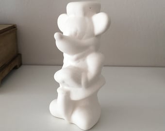 Minnie Mouse, Mickey Mouse, Walt Disney, Mickey to Paint, Animation Characters, Disney Heroes, Mickey Mouse Miniature, Ceramic Figurine, Toy