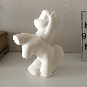 Ceramic Bisque Pony Miniature, Ready to Paint, Handmade Ceramics, Gift Idea, Gift for Kids, Ceramic Pottery, Figurines to Paint, Mini Horse