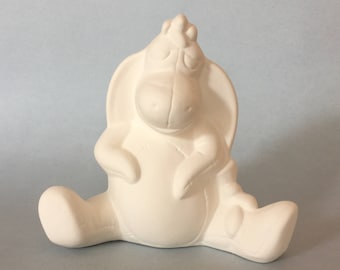 Ceramic Donkey Eeyore Disney Donkey Ready to Paint Bisque Home Decor Ceramic Toys Kids Gifts Disney Heroes Ceramic Figurines Pooh Unpainted