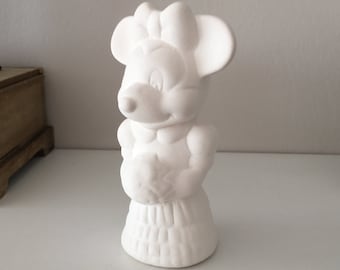 Minnie Mouse, Mickey Mouse, Héroes de Walt Disney, Personajes de animación, Cerámica sin esmaltar, Disney World, Manualidades para pintar, Figuritas de cerámica, Juguetes