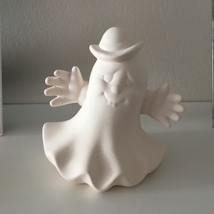 Halloween Decoration, Ready to Paint, Ceramic Ghost, Ceramic Bisque, Halloween Gift, Housewarming, Gift for Kid, Ghost to Paint, Home Decor