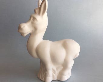 Ceramic Shrek Donkey Ready to Paint Sculpture Ceramic Bisque Handmade Ceramics Unpainted Figurines Kids Gifts Disney Heroes White Donkey Art