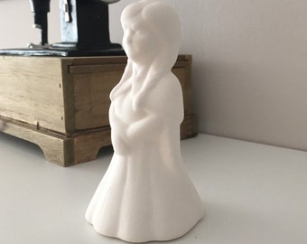 Frozen Anna, Ceramic Anna, Ready to Paint, Frozen Character, Frozen Miniature, Disney Hero, Anna Figurine, DIY Project, Unpainted Anna, Toys