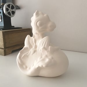 Ceramic Baby Dragon, Ceramic Figurine, Ready to Paint, Unfinished Dragon, Home Decor, Fantasy, Dragon Sculpture, Gift for Kids, Dragon Art