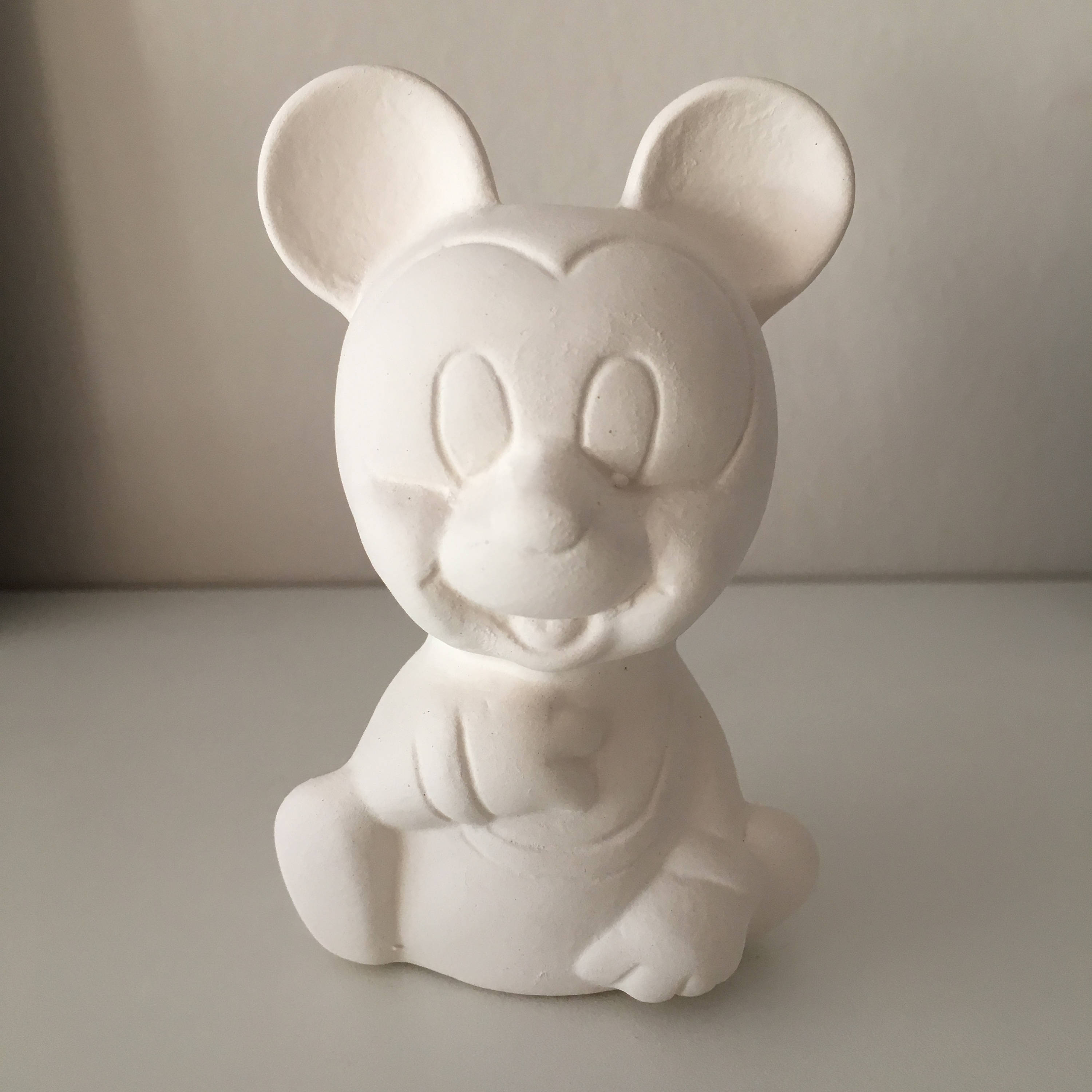 Ceramic Bisque Mickey Mouse Miniature Ready to Paint Figurines