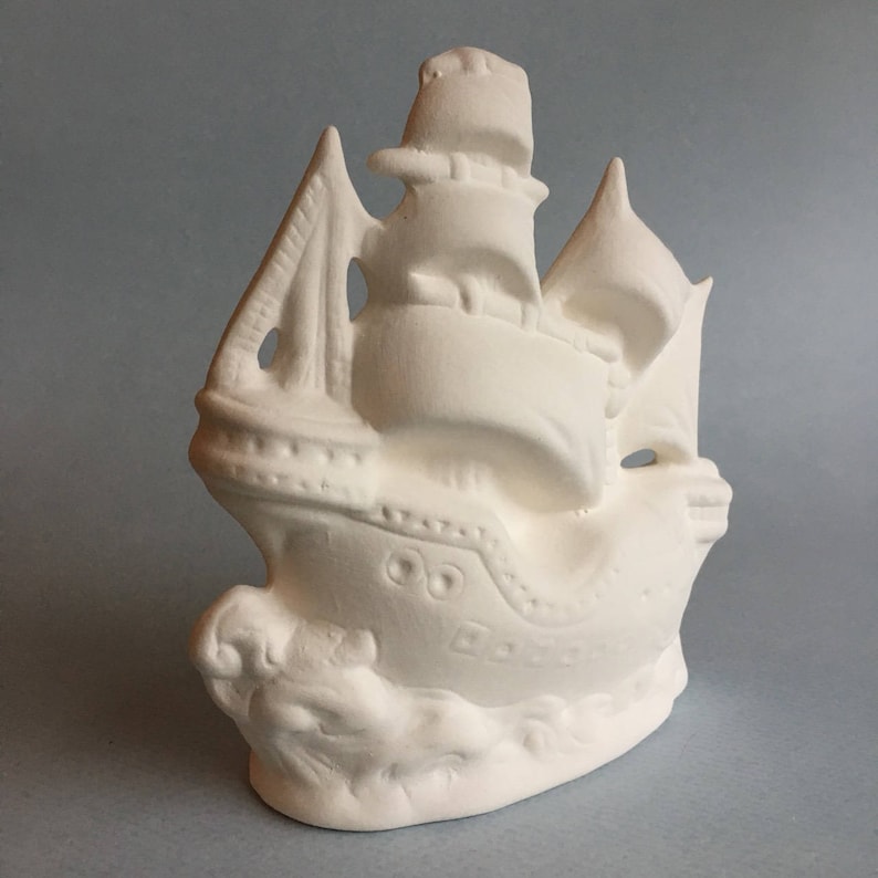 Ceramic Pirate Ship Ceramic Bisque Gift for Boys Ready to Etsy
