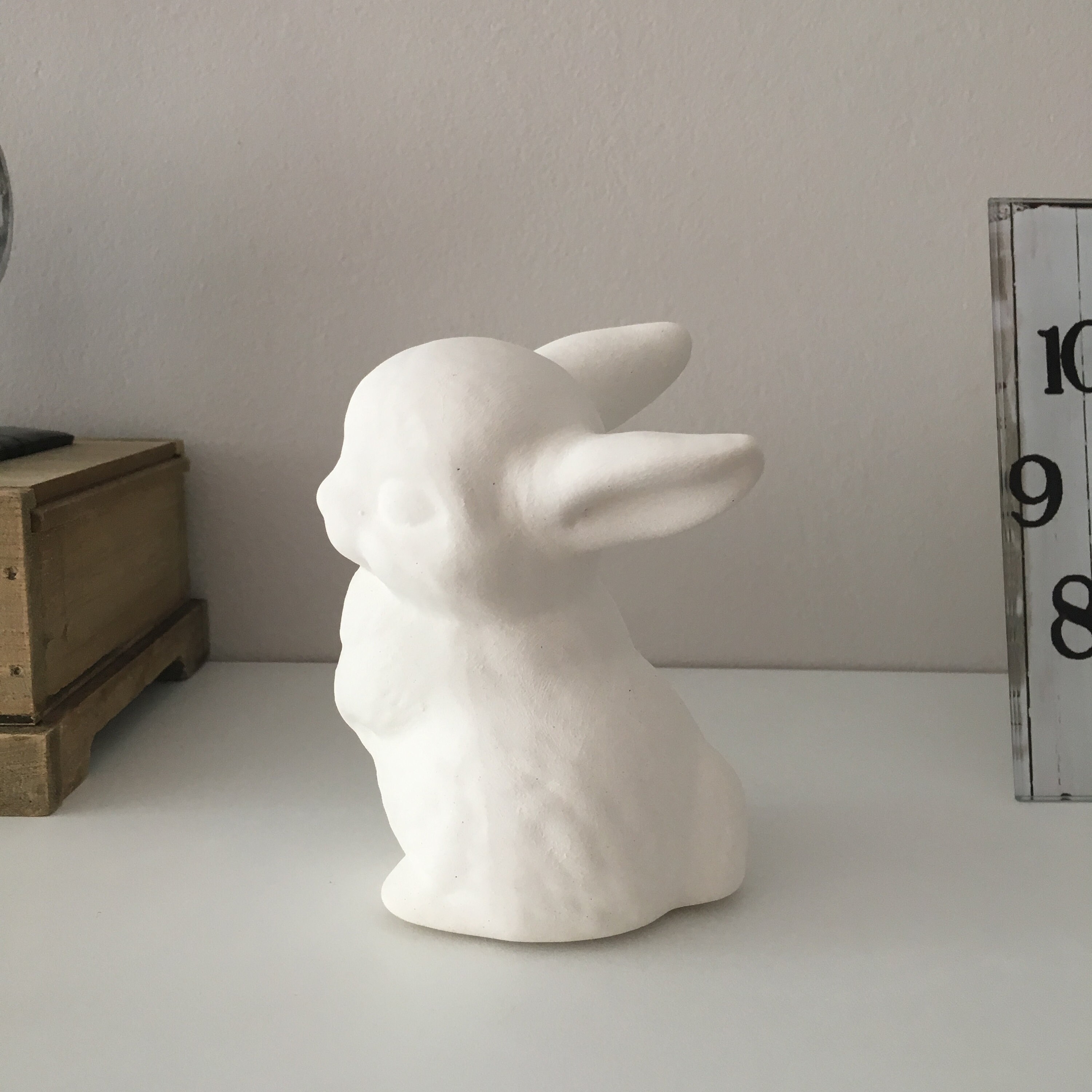 Ceramic Bunny Ready to Paint Unpainted Figurine Gift Idea Etsy