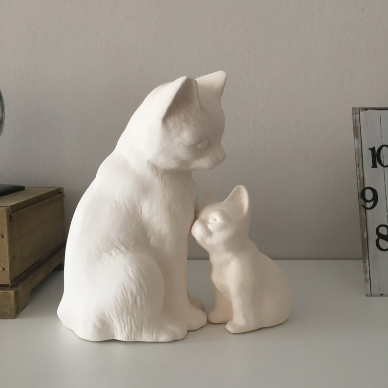 Ceramic Cat Ready to Paint Ceramic Bisque Housewarming Etsy