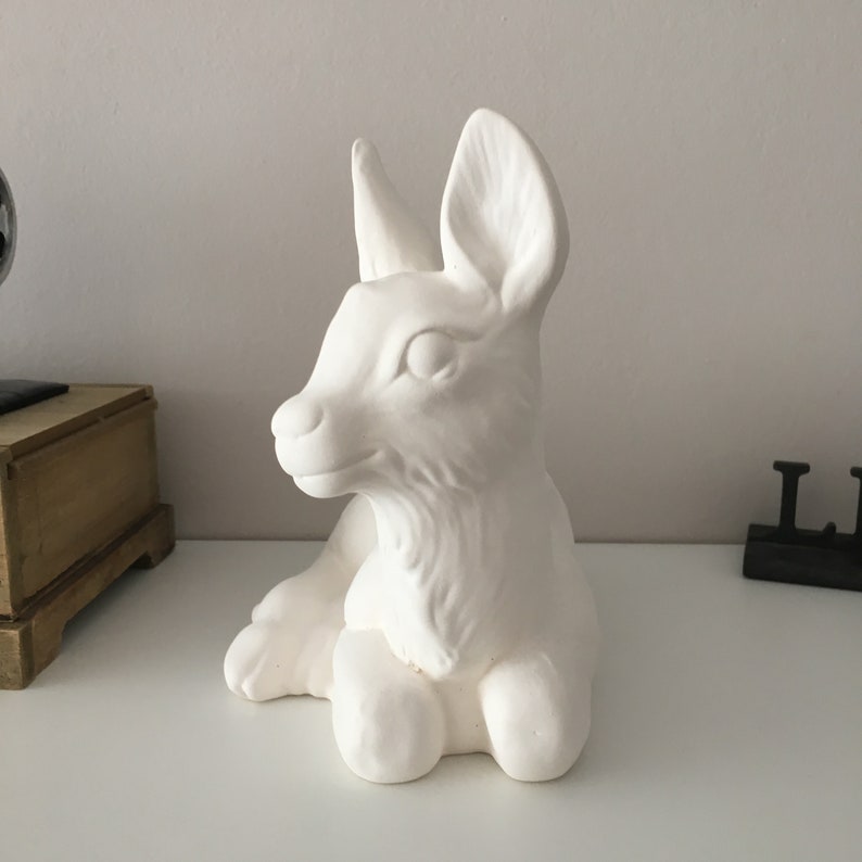 Ceramic Deer Figurine Ceramic Deer Ready to Paint Deer Etsy