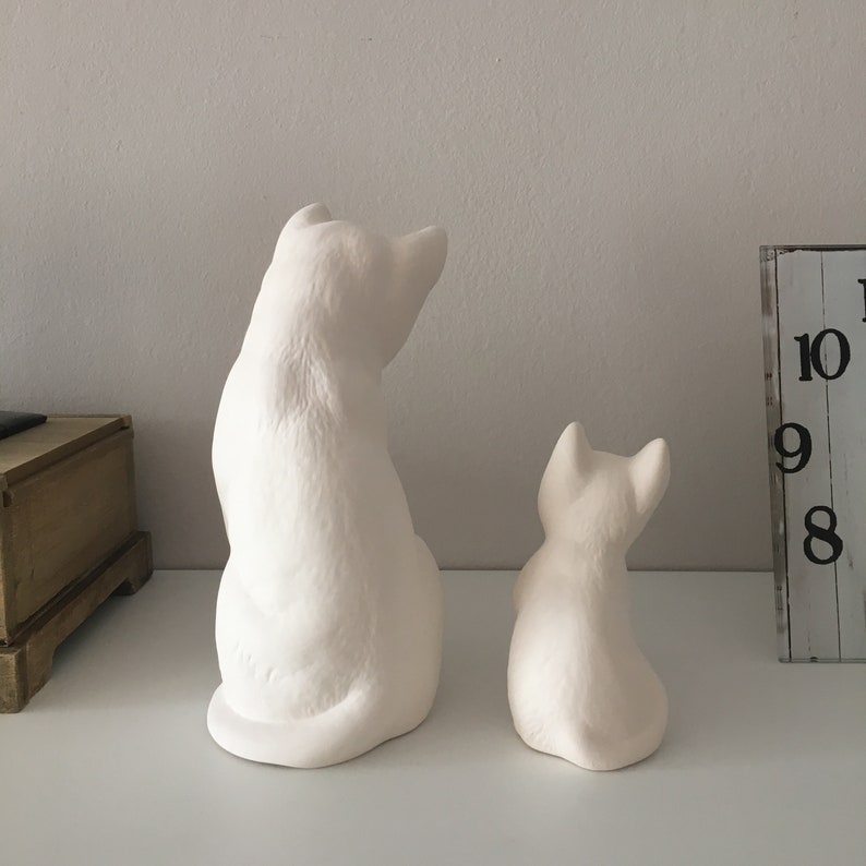 Ceramic Cat Ready to Paint Ceramic Bisque Housewarming Etsy