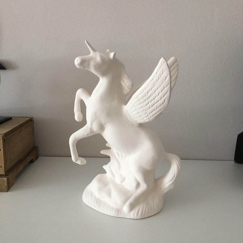 Pegasus Gift Pegasus Ornaments Pegasus Figurine Ready to Paint Pegasus Horse Ceramic Craft Ceramic Pegasus U Paint Ceramic Horse
