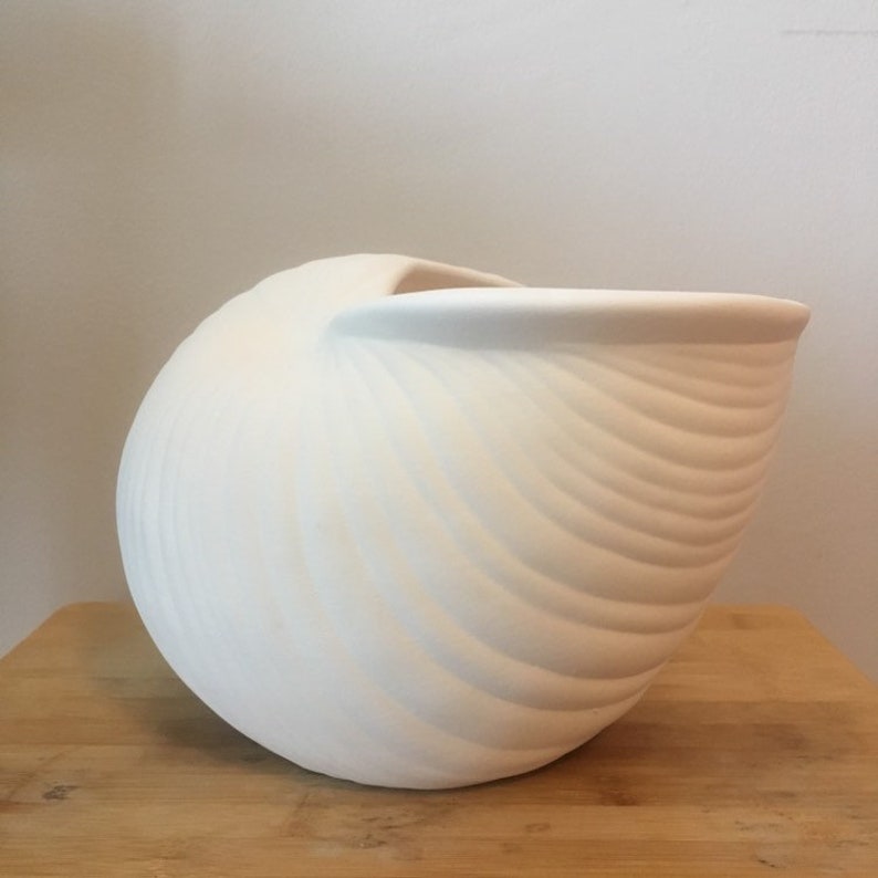 Shell Planter Ready to Paint Ceramic Bisque Ceramic Etsy