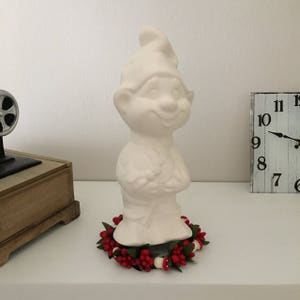 Ceramic Smurf Figurine, Kids Room Decor, Ready to paint, Vintage Ceramic, Smurf Statue, Garden Decor, Smurf Bisque, Ceramic Bisque, Gift