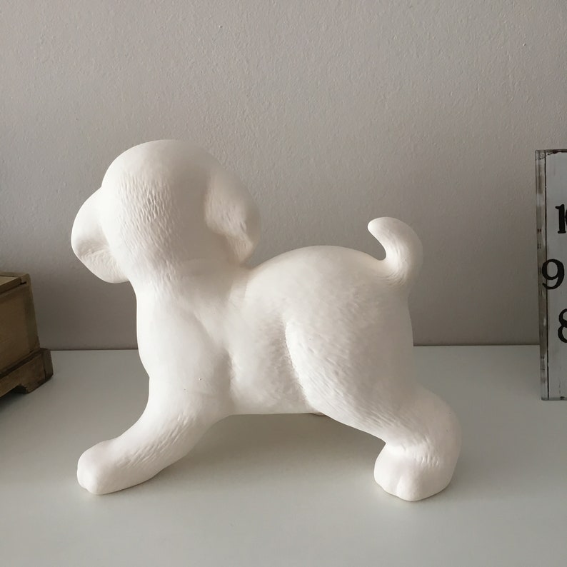 Ceramic Puppy Ready to Paint Ceramic Bisque Dog Birthday Etsy