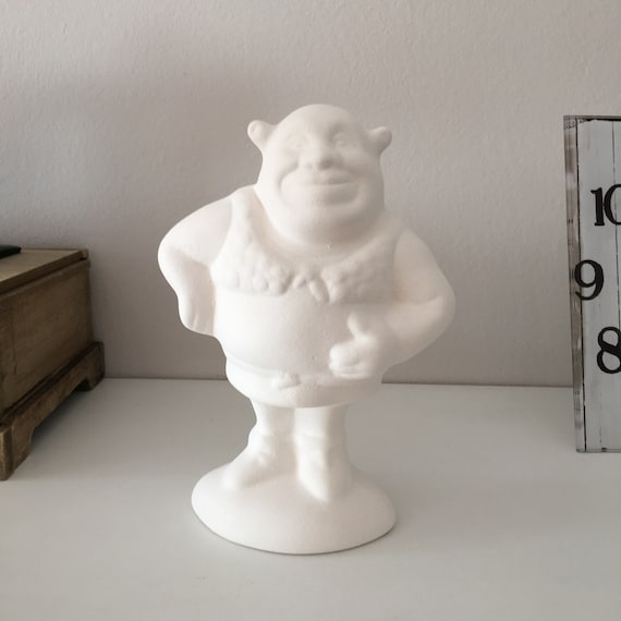 Ceramic Shrek, Ready to Paint, Disney Heroes, Walt Disney, Shrek