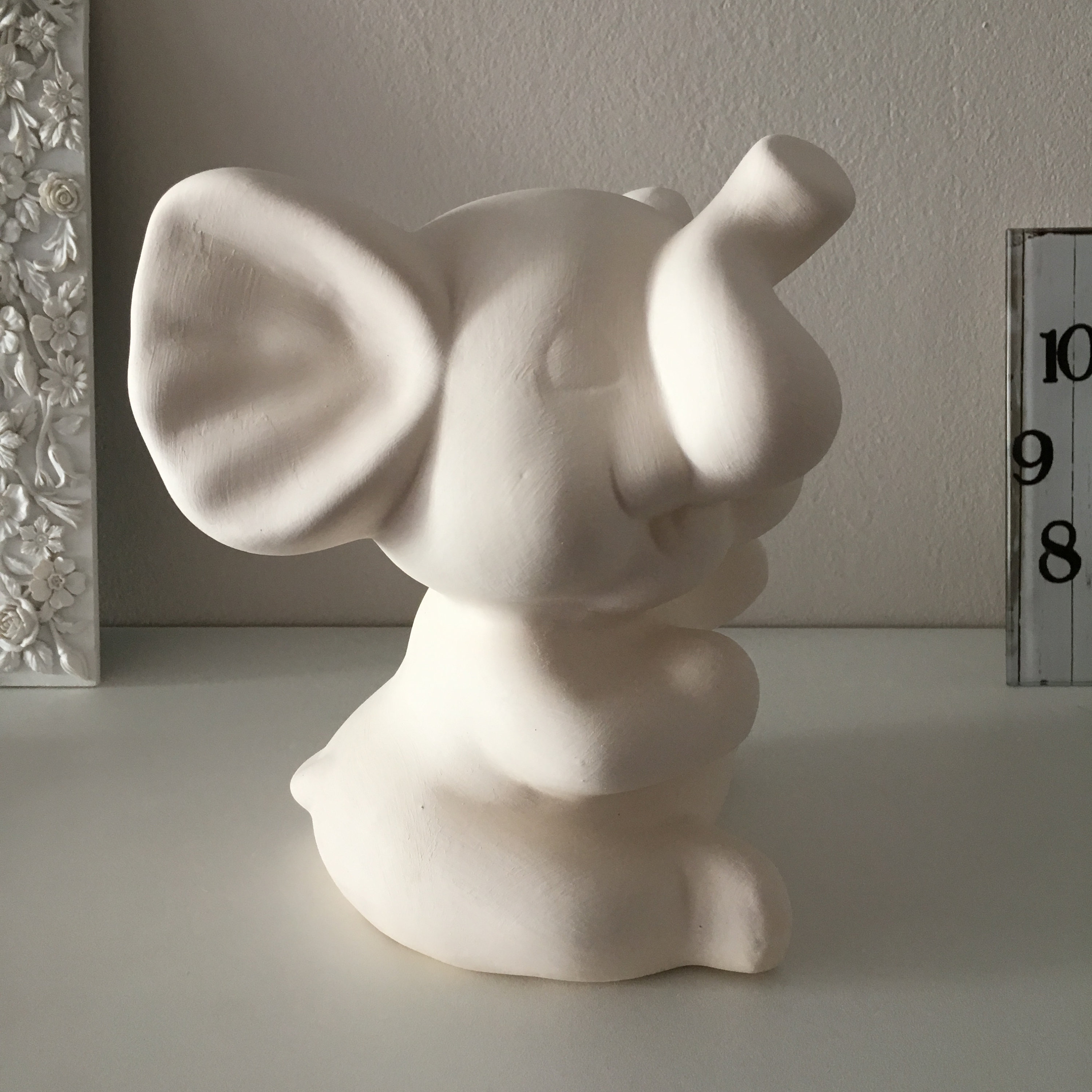 Ceramic Elephant Ready to Paint Ceramic Bisque Home Decor Etsy