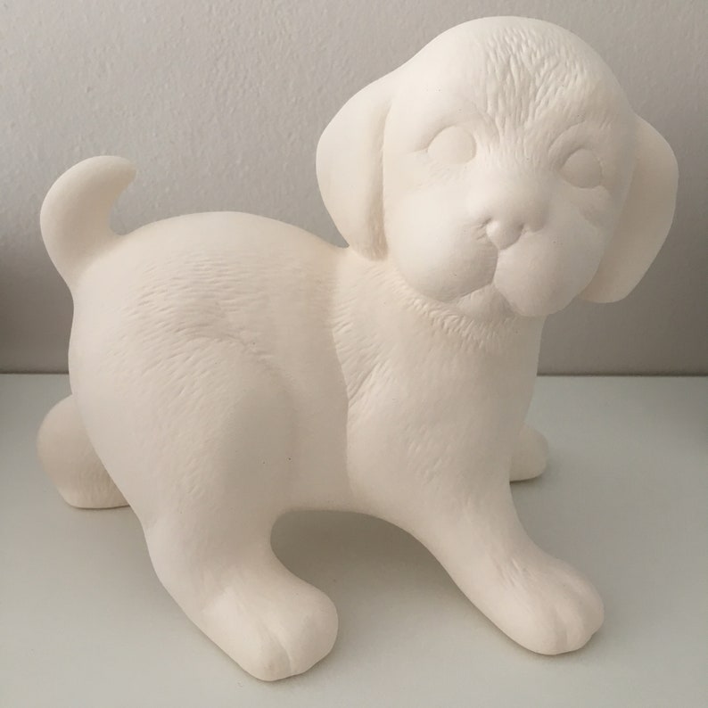 Ceramic Puppy Ready to Paint Ceramic Bisque Dog Birthday Etsy