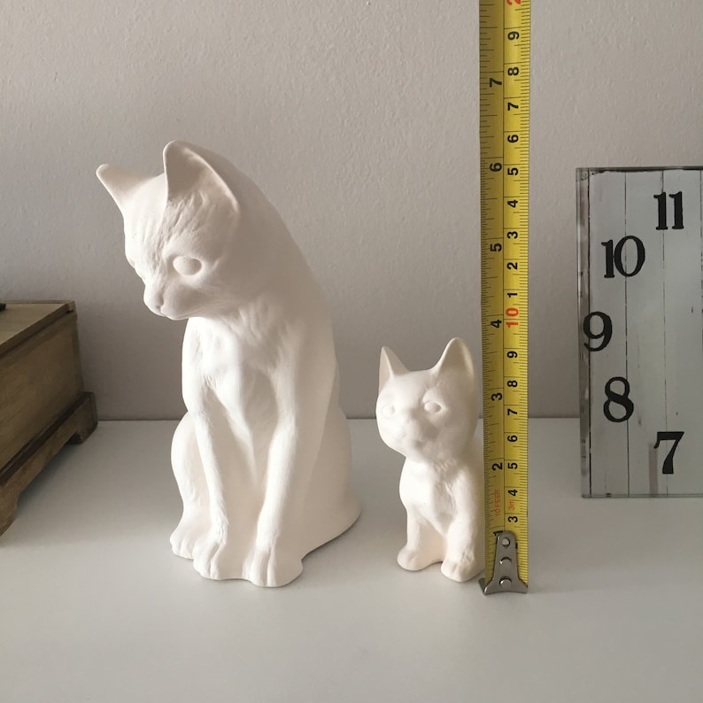 Ceramic Cat Ready to Paint Ceramic Bisque Housewarming Etsy