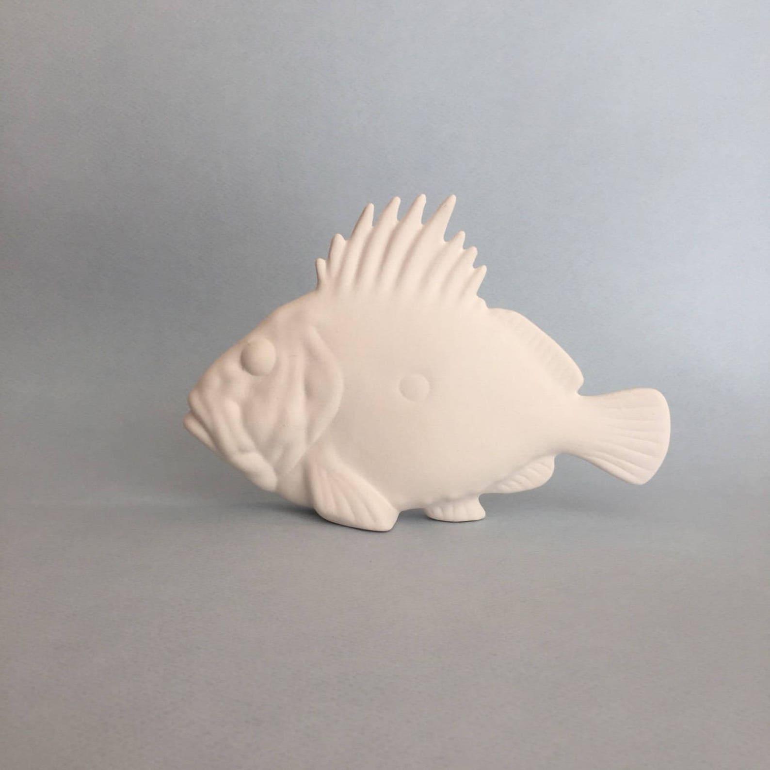 Fish Bisque Ready to paint Gift for men Unpainted Fish Etsy