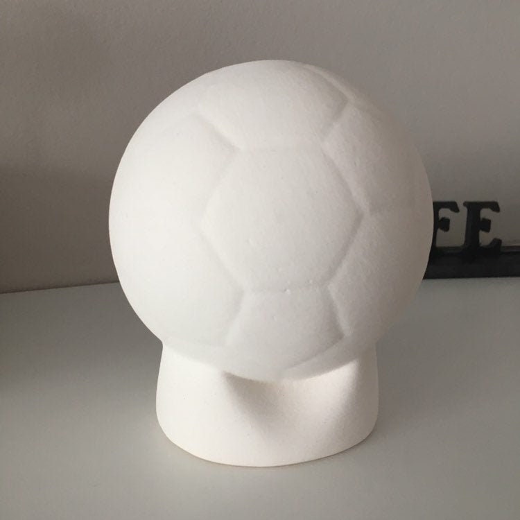 Ballon De Foot Céramique I Love Football – France, Coq, Blanc Et Noir