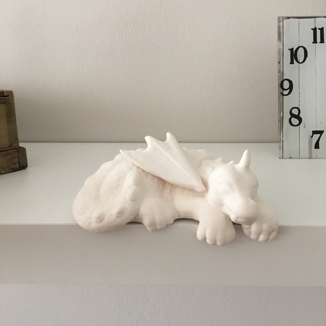 Ceramic Dragon, Ready to Paint, Ceramic Bisque, Christmas Gift, Dragon