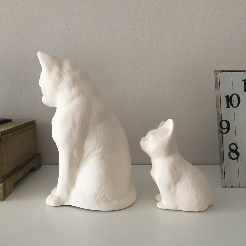 Ceramic Cat Ready to Paint Ceramic Bisque Housewarming Etsy