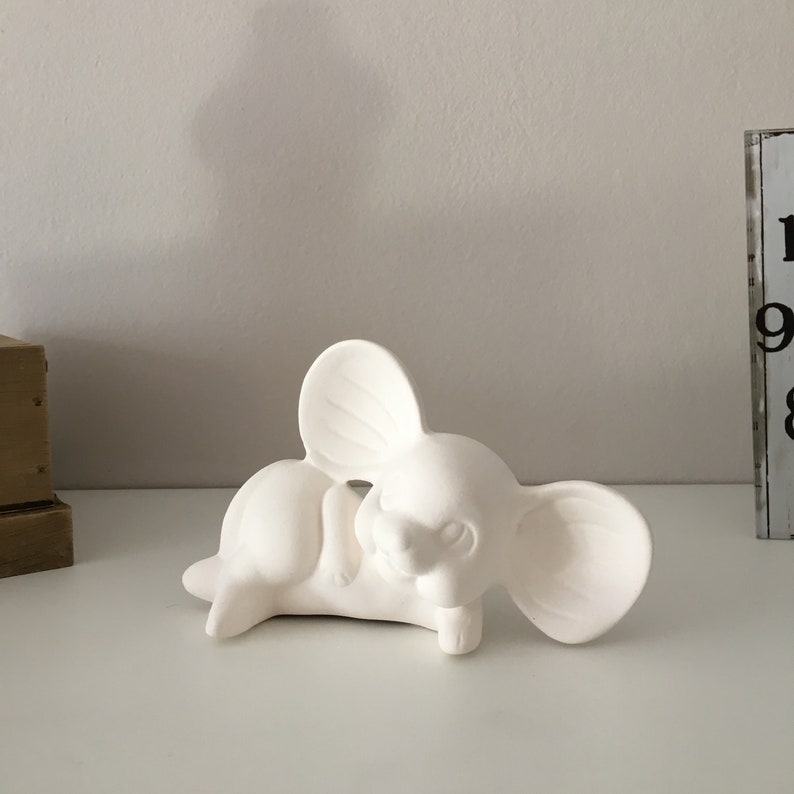 Ceramic Mouse Ready to Paint Unpainted Figurines Ceramic Etsy
