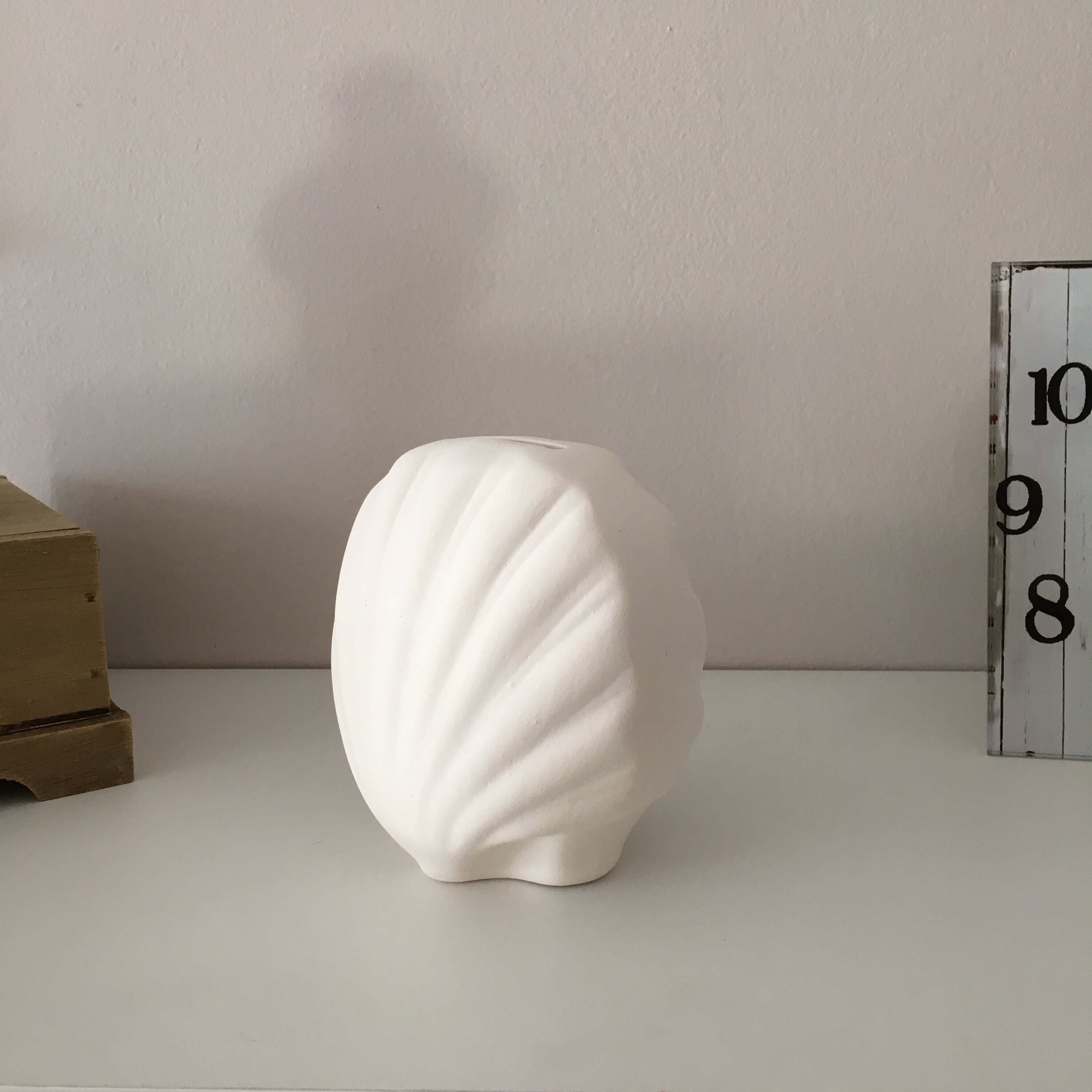 Ready to Paint Ceramic Shell Shell Coin Bank Piggy Banks | Etsy