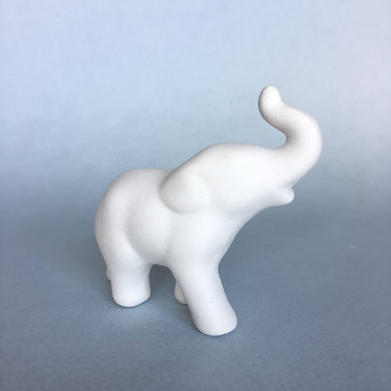 Ceramic Elephant Ready to Paint Ceramic Bisque Made to Etsy