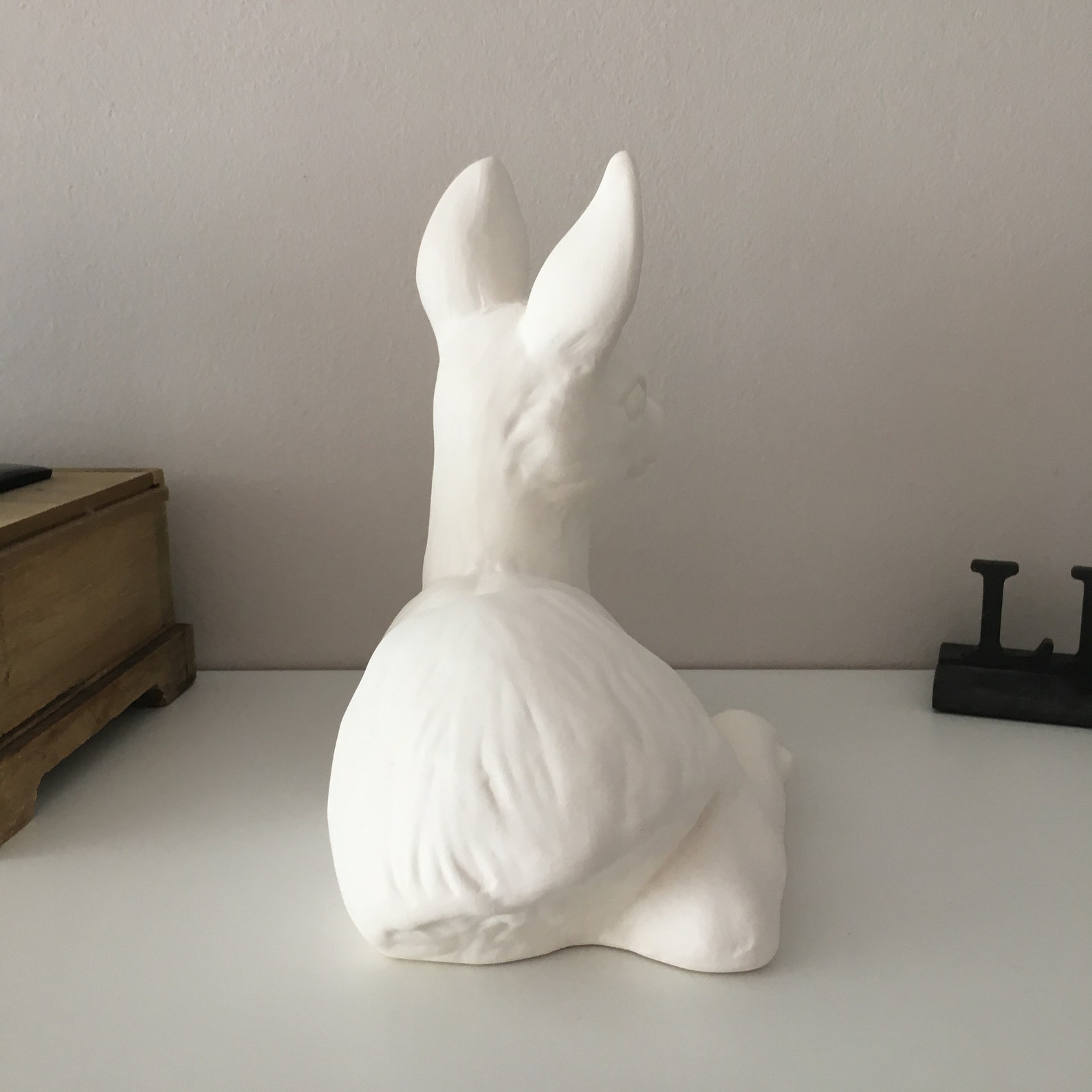 Ceramic Deer Figurine Ceramic Deer Ready to Paint Deer Etsy