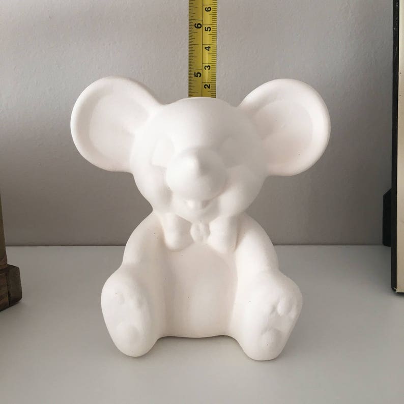 Ceramic Mouse Ready to paint Ceramic Bisque Unpainted Etsy