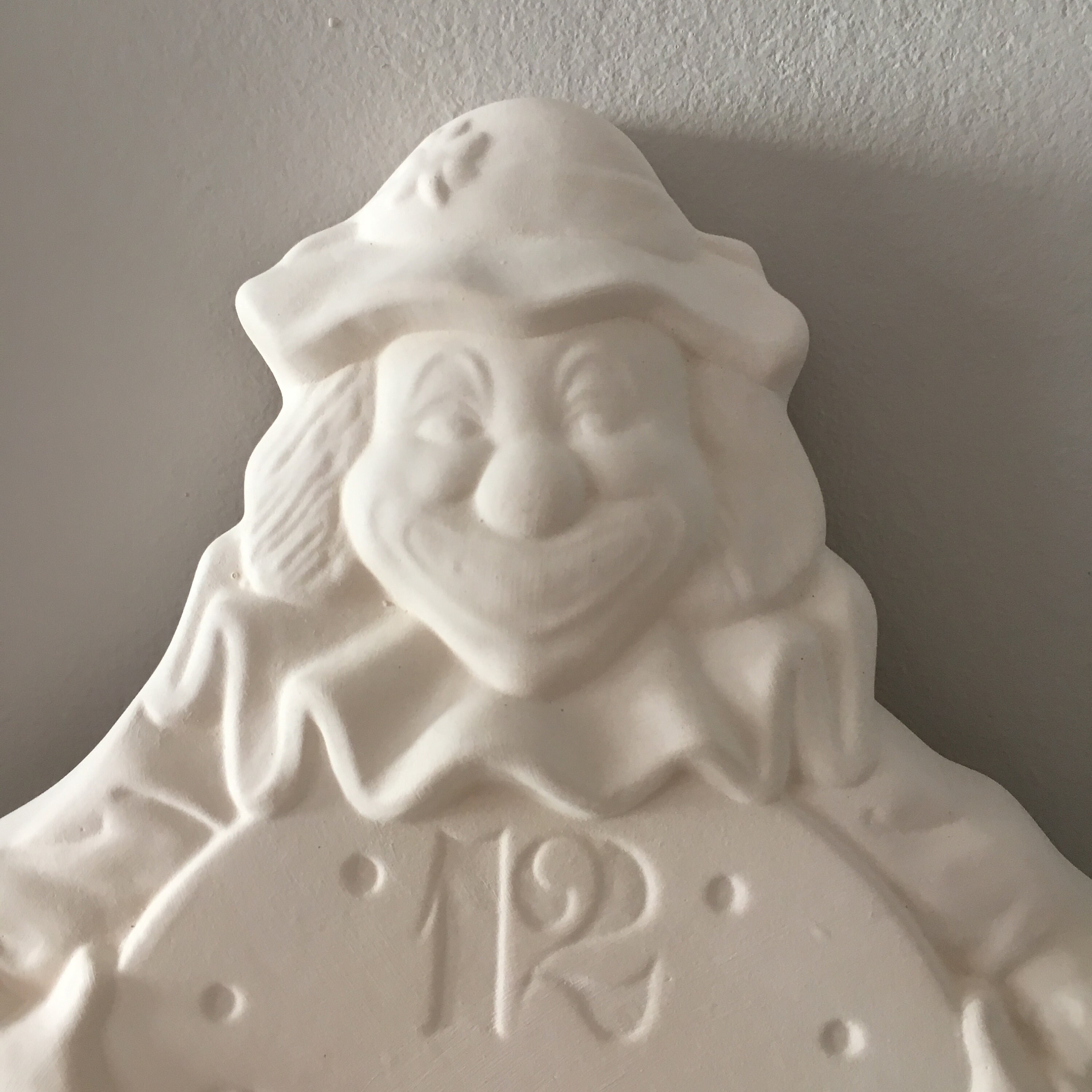 Ceramic Clock - Ready to Paint Ceramic Bisque Happy Clown, Fun Home ...