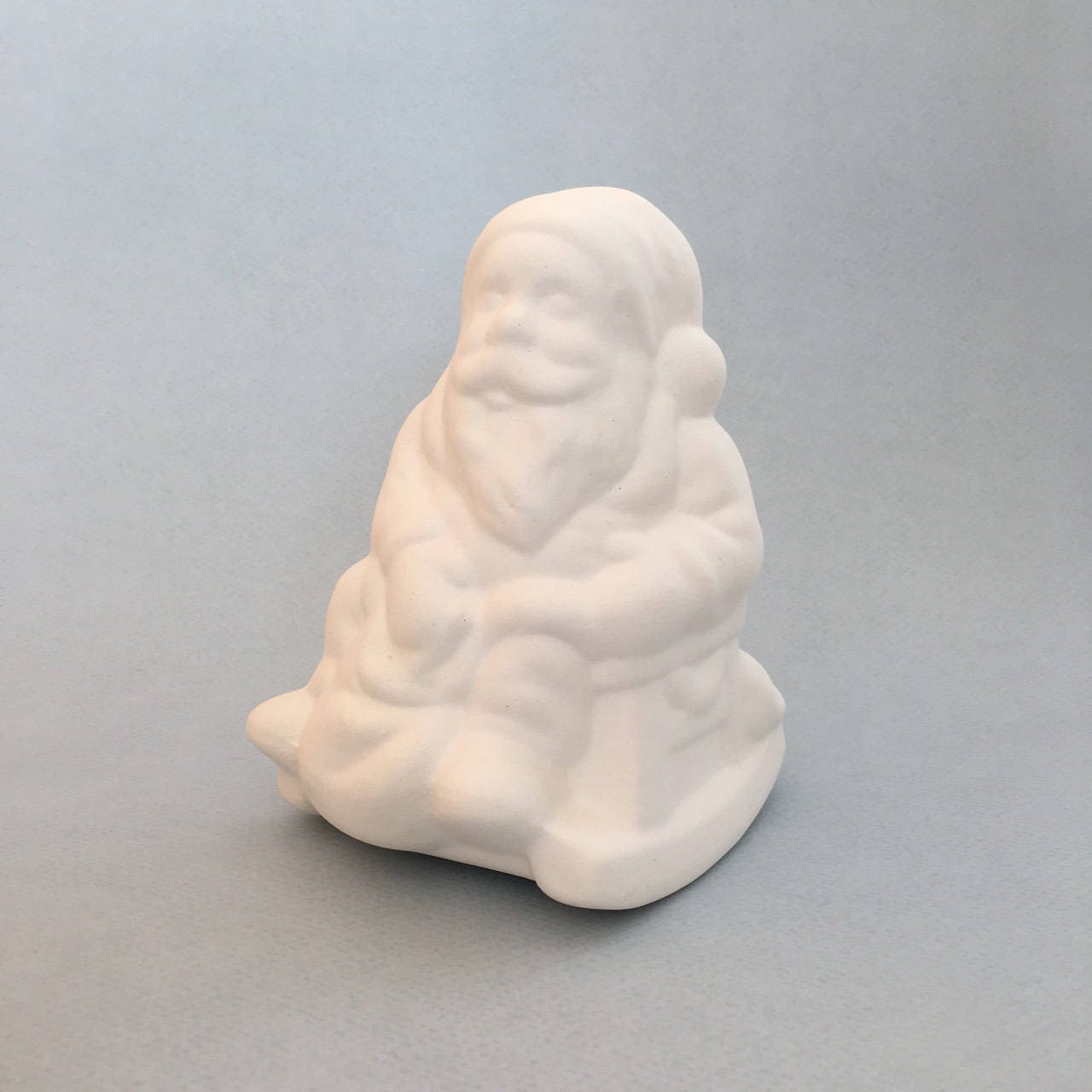 Père Noël en céramique, Décoration de Noël, Décoration d'intérieur, Prêt à peindre, Cadeau des fêtes, Cadeau pour la maison, Décoration de fête, Peignez votre propre poterie