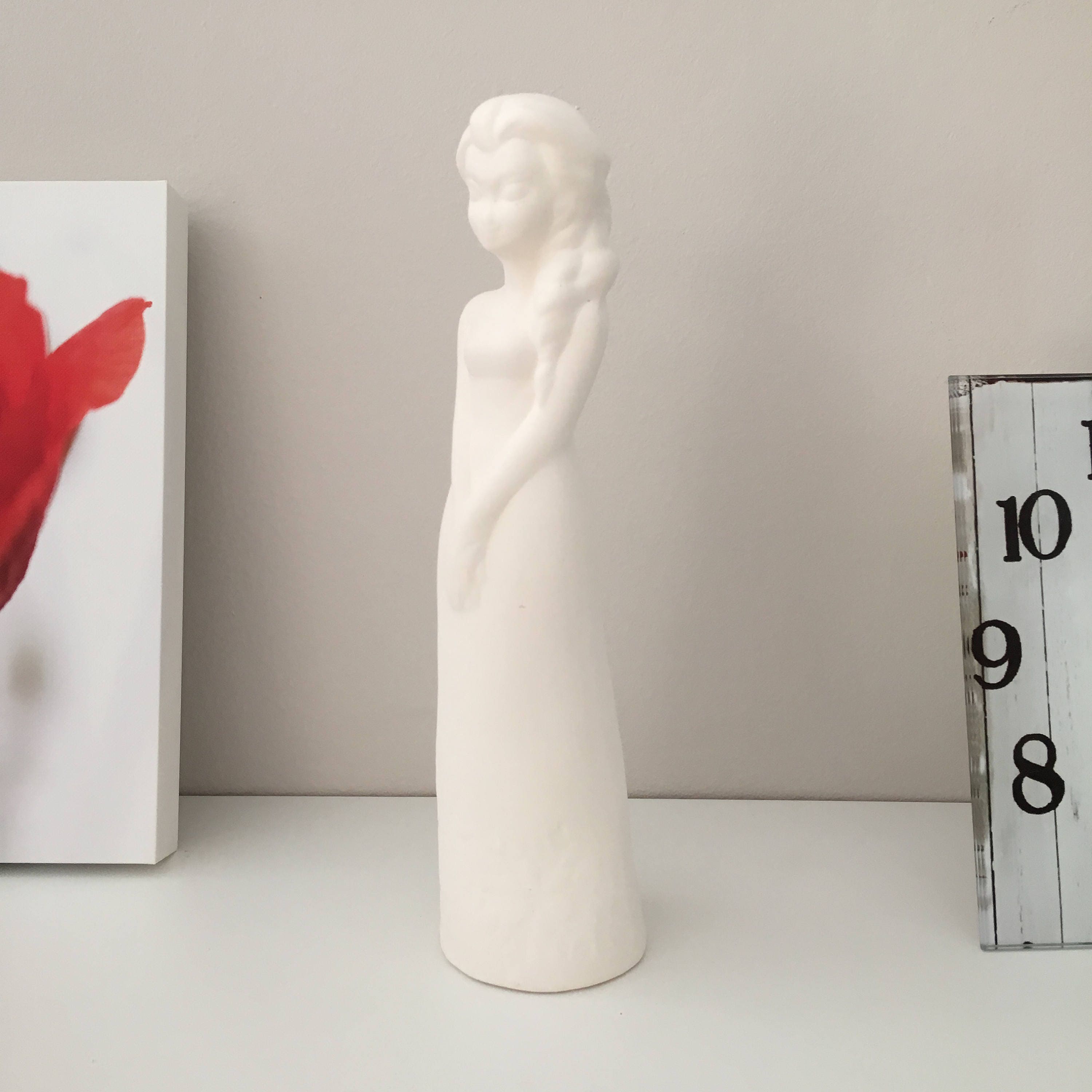 Ceramic Princess Elsa Ready to Paint Disney Characters Etsy