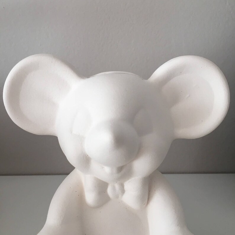 Ceramic Mouse Ready to paint Ceramic Bisque Unpainted Etsy