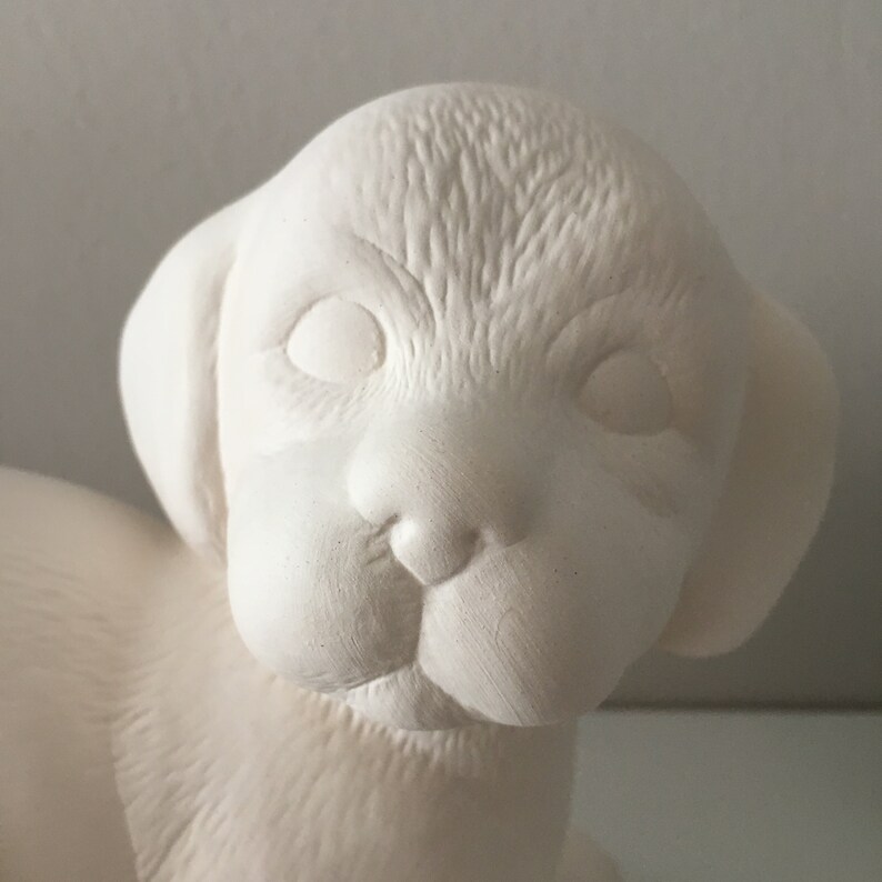 Ceramic Puppy Ready to Paint Ceramic Bisque Dog Birthday Etsy