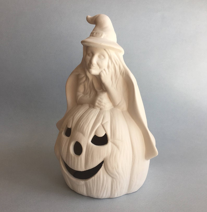 Halloween Decoration Ceramic Bisque Ceramic Candlestick Etsy