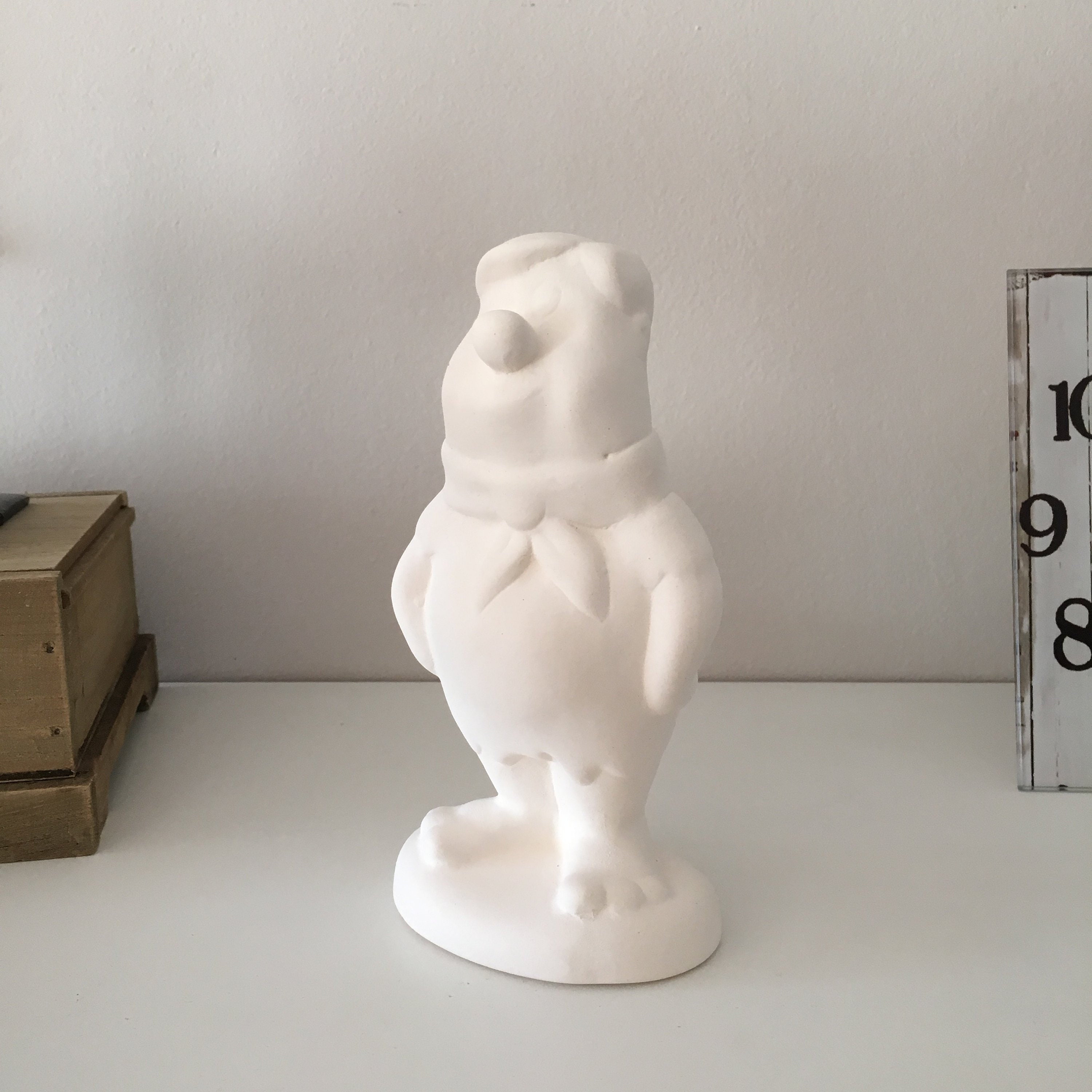 Fred Flintstone, Ready to Paint, Ceramic Bisque, Ceramic Fred, Flintstone Figurine, Gift Idea, Home Decor, Gift for Kids, Cartoon Character