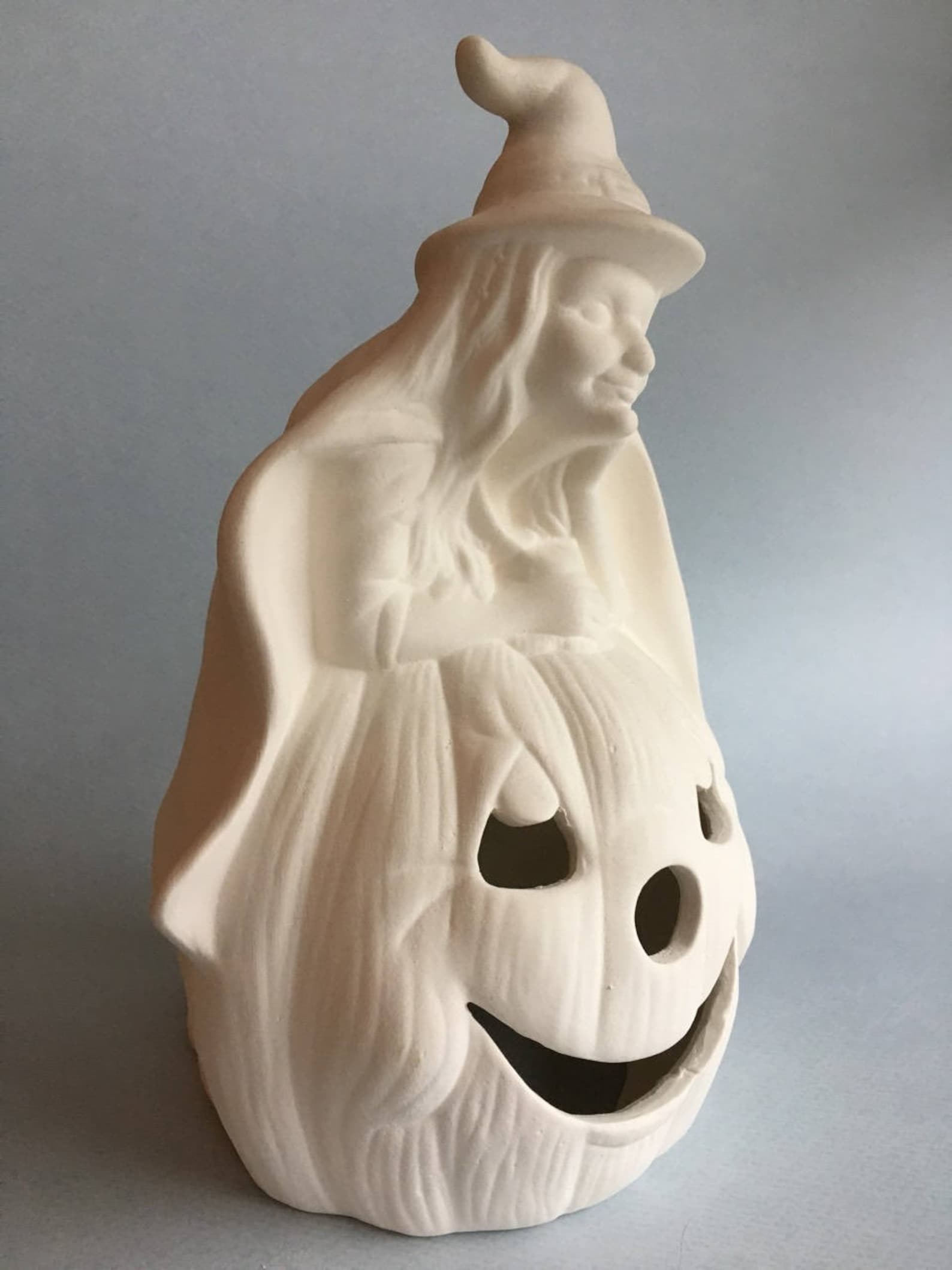 Halloween Decoration Ceramic Bisque Ceramic Candlestick | Etsy