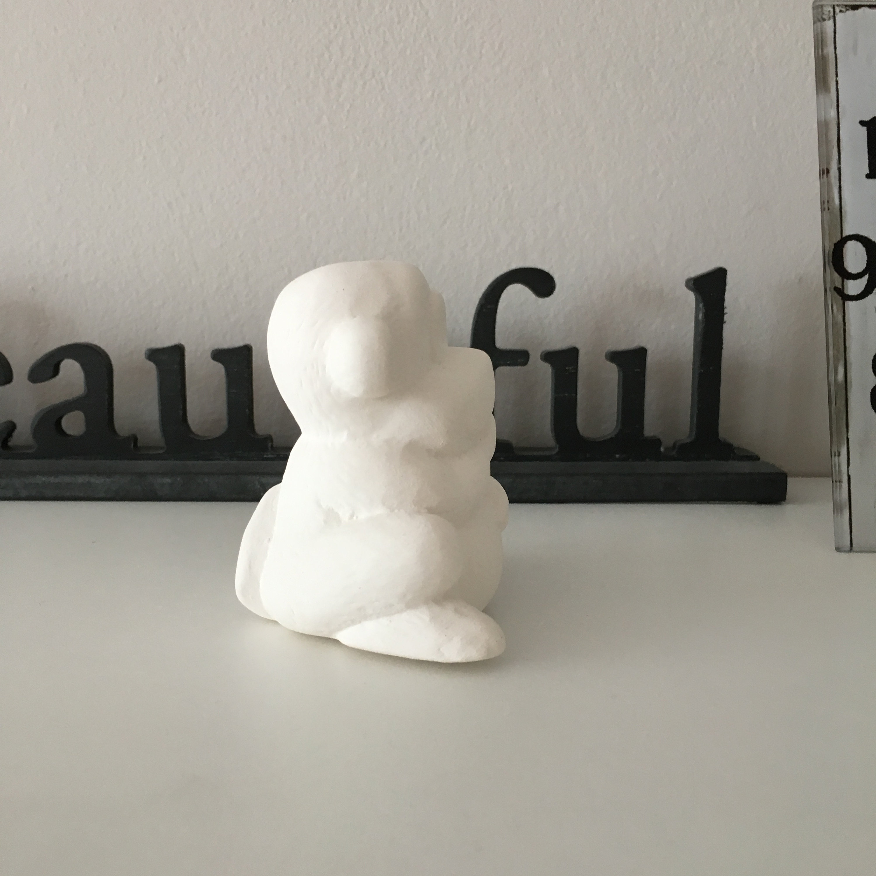 Ceramic Bisque - Adorable Monkey - Ready to Paint - Great as a Gift