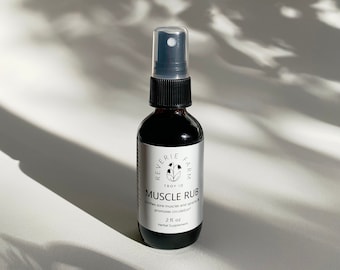 Herbal Muscle Rub: Arnica & Cayenne, USA Grown - 2oz Spray