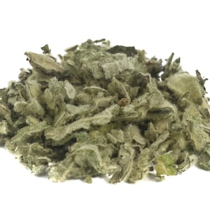 Dried Mullein herb, Verbascum thapsus sustainable USA grown leaf