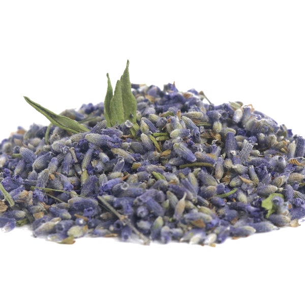 Lavender dried herb, organic Lavandula angustifolia flower and leaf