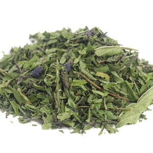 Blue Vervain dried herb, bulk Verbena hastata sustainable USA grown