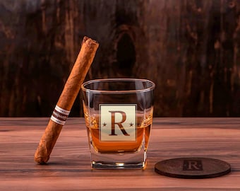 Vaso de whisky grabado personalizado, regalo de bourbon personalizado