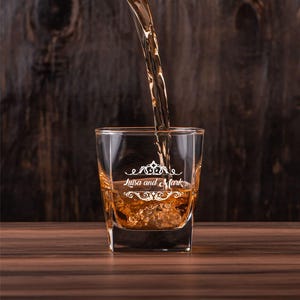 Benutzerdefinierte Whiskyglas Geschenkset, personalisiertes Bourbonglas, Geschenk für ihn, Whisky-Liebhaber Geschenk, Geschenkidee zum Vatertag