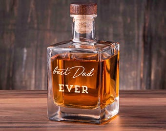 Personalisierte Whiskykaraffe, Barware mit Gravur, Geschenk für Ihn