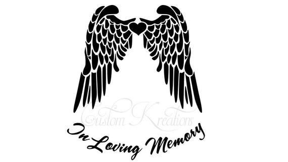 Download In Loving Memory SVG File Only | Etsy